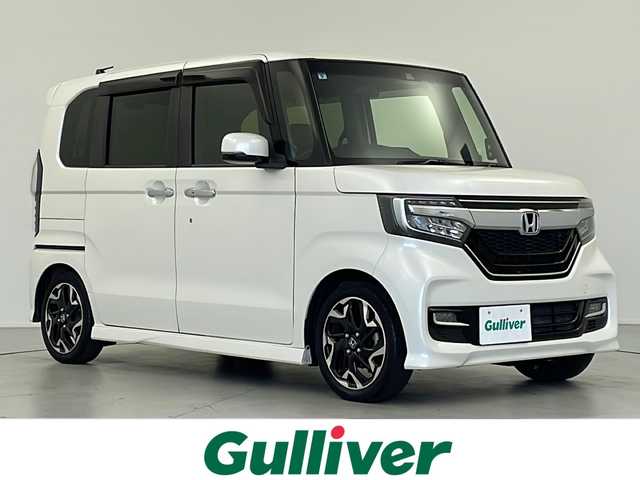 ホンダ Ｎ ＢＯＸ カスタム G EX ターボ ホンダセンシング 岐阜県 2017(平29)年 5.7万km プレミアムホワイトパールⅡ 純正8インチSDナビ【VXU-185NBi】/CD DVD/AM FM/Bluetooth /AppleCarplay /フルセグテレビ/iPod /SD/USB/VTR /AUX/革巻きステアリング/パドルシフト/ステアリングリモコン/両側パワースライドドア/ビルトインETC/純正ドライブレコーダー/後席会話機能/ホンダセンシング/レーダークルーズコントロール/ピタ駐ミラー/コーナーセンサー/衝突被害軽減システム/標識認識機能/車線維持システム/横滑り防止システム/純正AW付き夏タイヤ積込(165/55/R15)