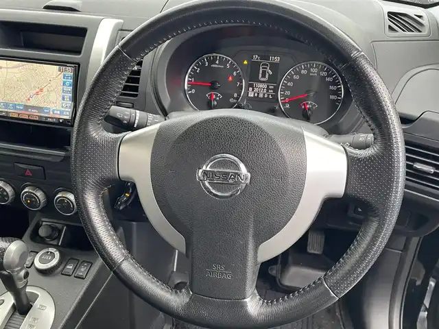 日産 エクストレイル 20X 福島県 2012(平24)年 11.1万km ダイヤモンドブラック ワンオーナー/４ＷＤ/純正ナビ/フルセグＴＶ/ＣＤ/ＤＶＤ/ＦＭ・ＡＭ/シートヒーター/Egスターター/バックカメラ/ＥＴＣ/純正フロアマット/ドアバイザー