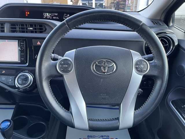 トヨタ アクア G ブラックソフトレザーセレ 宮城県 2016(平28)年 9.3万km ブラックマイカ (株)IDOMが運営する【じしゃロン仙台店】の自社ローン専用車両になりますこちらは現金またはオートローンご利用時の価格です。自社ローンご希望の方は別途その旨お申付け下さい/ハーフレザーシート/SDナビ/フルセグ/Bluetooth/バックカメラ/ビルトインETC/レーンキープアシスト/レーダーブレーキ/クルコン/LEDヘッドライト