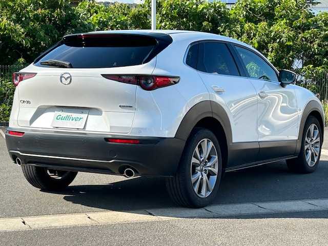 マツダ ＣＸ－３０ XD Lパッケージ 静岡県 2021(令3)年 3.3万km スノーフレイクホワイトパールマイカ ワンオーナー/純正ナビゲーション（フルセグTV/BT/DVD)/全方位カメラ/BOSEプレミアムサウンド/ブラインドスポットモニター/パワーバックドア/ハンドルヒーター/シートヒーター/レーダークルーズコントロール/D席メモリーシート/D席パワーシート/スペアキー１/純正ドライブレコーダー前後/パトルシフト/純正18インチアルミホイール/LEDヘッドライト/ビルトインETC