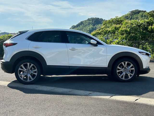 マツダ ＣＸ－３０ XD Lパッケージ 静岡県 2021(令3)年 3.3万km スノーフレイクホワイトパールマイカ ワンオーナー/純正ナビゲーション（フルセグTV/BT/DVD)/全方位カメラ/BOSEプレミアムサウンド/ブラインドスポットモニター/パワーバックドア/ハンドルヒーター/シートヒーター/レーダークルーズコントロール/D席メモリーシート/D席パワーシート/スペアキー１/純正ドライブレコーダー前後/パトルシフト/純正18インチアルミホイール/LEDヘッドライト/ビルトインETC