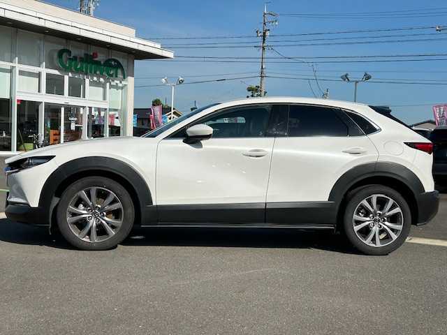 マツダ ＣＸ－３０ XD Lパッケージ 静岡県 2021(令3)年 3.3万km スノーフレイクホワイトパールマイカ ワンオーナー/純正ナビゲーション（フルセグTV/BT/DVD)/全方位カメラ/BOSEプレミアムサウンド/ブラインドスポットモニター/パワーバックドア/ハンドルヒーター/シートヒーター/レーダークルーズコントロール/D席メモリーシート/D席パワーシート/スペアキー１/純正ドライブレコーダー前後/パトルシフト/純正18インチアルミホイール/LEDヘッドライト/ビルトインETC