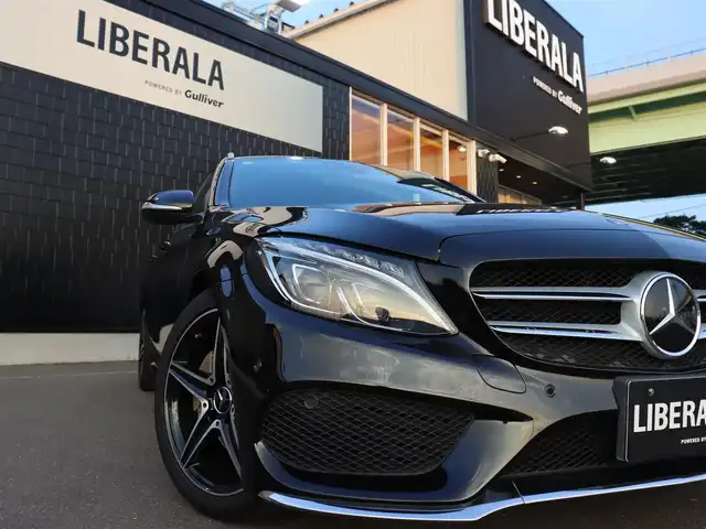 メルセデス・ベンツ Ｃ２００ ワゴン スポーツ 宮城県 2015(平27)年 4.4万km オブシディアンブラック 純正HDDナビ/フルセグＴＶ/エアサスペンション/アンビエントライト　/レザーシート/シートヒーター（DN席）/パワーシート（DN席）/バックカメラ/パワーバックドア/アクティブブラインドスポットアシスト/アクティブレーンキーピングアシスト/パークトロニック/アダプティブクルーズコントロール/パワーステアリング/パワーウィンドウ/Bluetooth接続/プッシュスタート/アイドリングストップ/オートライト/スマートキー/純正18インチAW/前方ドライブレコーダー/ETC