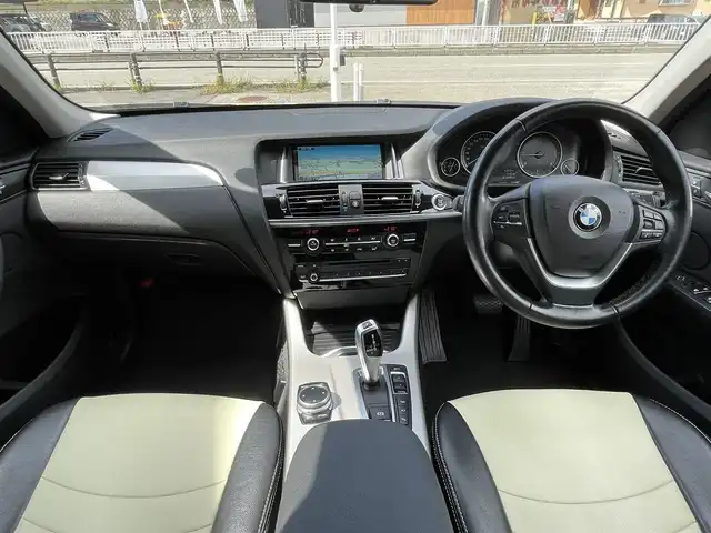 ＢＭＷ Ｘ３ xDrive20d ブルーパフォーマンス 岐阜県 2014(平26)年 12万km アルピンホワイトⅢ ４WD/純正ナビ(CD/DVD/Bluetooth/AM/FM/TV)/PLUG DRL＋/レザーシート/インテリジェントセーフティー/コーナーセンサー/パワーシート・シートメモリー/ステアリングヒーター/バックカメラ/クルーズコントロール/ダウンヒルアシストコントロール/電動リアゲート/スマートキー/LEDヘッドライト/AFS/保証書/スペアキー