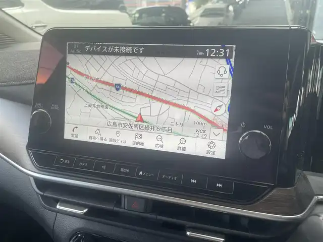 日産 オーラ G 広島県 2022(令4)年 3.1万km ブリリアントシルバー 禁煙車/BOSEスピーカー/エマージェンシーブレーキ/車線逸脱警報/ハイビームアシスト/BSW/速度標識認識/道路標識認識/プロパイロット/コーナーセンサー/インテリジェントルームミラー/NissanConnectナビ+通信+SOS/・フルセグ/HDMI/USB/Applecarplay/アラウンドビューモニター/ワイヤレス充電/ハーフレザーシート/LEDヘッドライト/フォグランプ/スマートキー/プッシュスタート/トノカバー/純正ドアバイザー/ETC2.0/純正前ドライブレコーダー/純正１７インチアルミホイール/W+サイド+カーテンエアバック