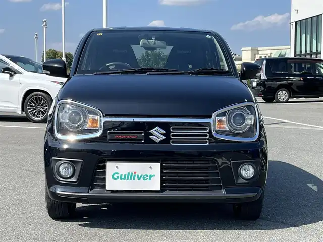 スズキ アルト ワークス 奈良県 2020(令2)年 5.2万km ブルーイッシュブラックパール3 5速MT/社外ディスプレイオーディオ/ドライブレコーダー/ビルトインETC/レカロシート/LEDヘッドライト/オートライト/スマートキー/純正15インチAW