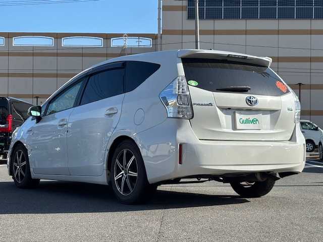 トヨタ プリウス α S 宮城県 2012(平24)年 13.4万km ホワイトパールクリスタルシャイン 登録時走行距離133334km/純正SDナビ/フルセグTV/CD/DVD/Bluetooth/バックカメラ/横滑り防止装置/純正フロアマット/ETC/プッシュスタート/スマートキー