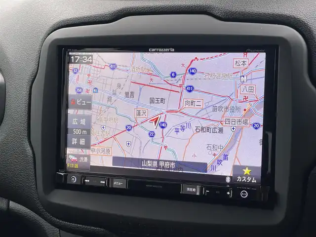 クライスラー・ジープ ジープ レネゲード トレイルホーク 山梨県 2017(平29)年 4.7万km 白 カーボングリルカバー/純正ディスプレイオーディオ/社外HDDナビ/フルセグTV/クルコン/バックカメラ/ETC/オートライト/コンフォートアクセス