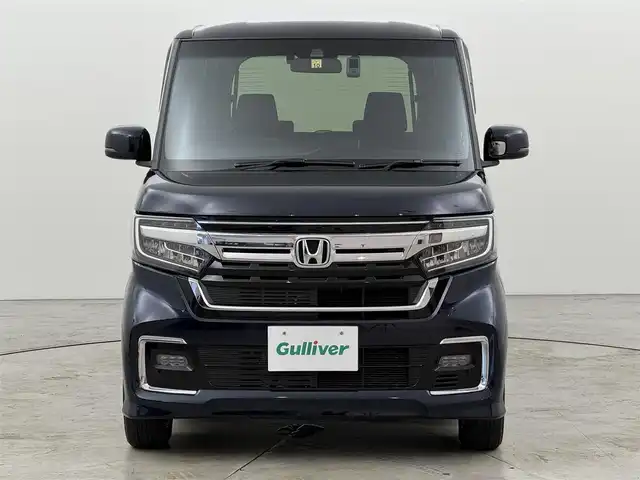 ホンダ Ｎ ＢＯＸ カスタム L 福岡県 2022(令4)年 2.8万km ミッドナイトブルービームM 純正８型ナビ（フルセグＴＶ）　/バックカメラ　/ＥＴＣ　/前後ドラレコ　/ホンダセンシング　/アダプティブクルコン　/コーナーセンサー　/衝突軽減ブレーキ　/レーンキープ　/シートヒーター　/片側電動スライドドア　/ＬＥＤヘッドライト