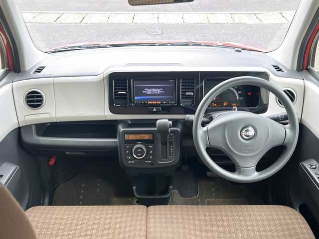 日産 モコ X 静岡県 2012(平24)年 8万km モコベリー 純正SDナビ/・CD/・フルセグＴＶ/・iPod/・AM/・FM/主要装備/・ETC/・スマートキー/・プッシュスタート/・社外フロアマット/・Eエアバック/・ハロゲンヘッドライト