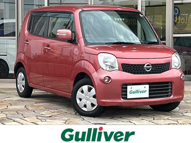 日産 モコ X 静岡県 2012(平24)年 8万km モコベリー 純正SDナビ/・CD/・フルセグＴＶ/・iPod/・AM/・FM/主要装備/・ETC/・スマートキー/・プッシュスタート/・社外フロアマット/・Eエアバック/・ハロゲンヘッドライト