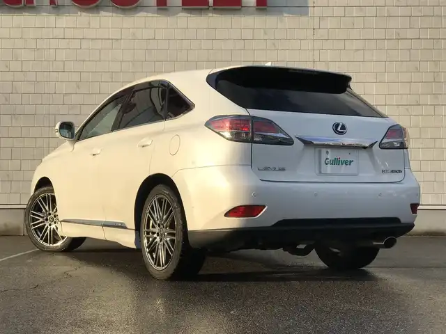 レクサス ＲＸ 450h バージョンL 富山県 2013(平25)年 7.2万km ホワイトパールクリスタルシャイン 4WD/サンルーフ/純正ナビ/フルセグTV/バックカメラ/コーナーセンサー/レーダークルーズコントロール/レザーシート/パワーシート/シートヒーター／エアシート/電動リアゲート/ステアリングスイッチ/革巻きステアリング/プッシュスタート/スマートキー/ETC