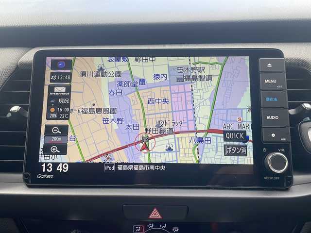ホンダ フィット クロスター 福島県 2022(令4)年 2.7万km サーフブルー 衝突軽減ブレーキ/純正SDナビ/（FM/AM/Bluetooth/USB）/フルセグTV/バックカメラ/ETC/LEDヘッドライト/アイドリングストップ/横滑り防止装置/プッシュスタート/スペアキー/スマートキー/純正フロアマット/取扱説明書