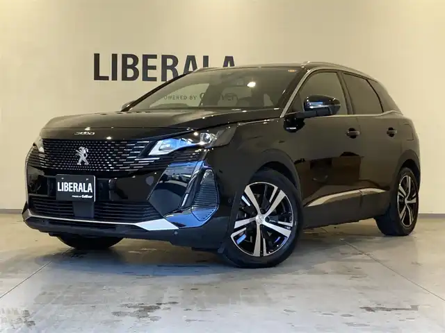 プジョー プジョー ３００８ GT ハイブリッド4 熊本県 2021(令3)年 2万km ペルラネラブラック ・スマートキー/・プッシュスタート/・アクティブセーフティブレーキ/・トラフィックサインインフォメーション/・疲労検知/・アダプティブライト/・インテリジェントハイビーム/・パークセンサー/・ブラインドスポットモニター/・クルーズコントロール(追従式)/・ハーフレザーシート/・D席パワーシート/・前席シートヒーター/・純正メモリナビ/　【Bletooth・USB・AppleCarPlay・AndroidAuto】/・フルセグTV/・バックカメラ＆左サイドカメラ/・ETC/・ドライブレコーダー(前後録画)/・ワイヤレス充電/・パワーバックドア/・LEDヘッドランプ/・純正マット