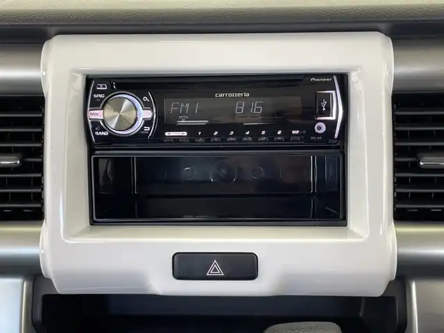 スズキ ハスラー G 栃木県 2017(平29)年 1.5万km ブルーイッシュブラックパール3 社外カーオーディオ/CD/USB//AUX/プッシュスタート/スマートキー/ドライブレコーダー/純正フロアマット/ベンチシート/ハロゲンヘッドライト/シートヒーター/衝突被害軽減ブレーキ/盗難防止装置/アイドリングストップ/横滑り防止装置/電動格納ミラー