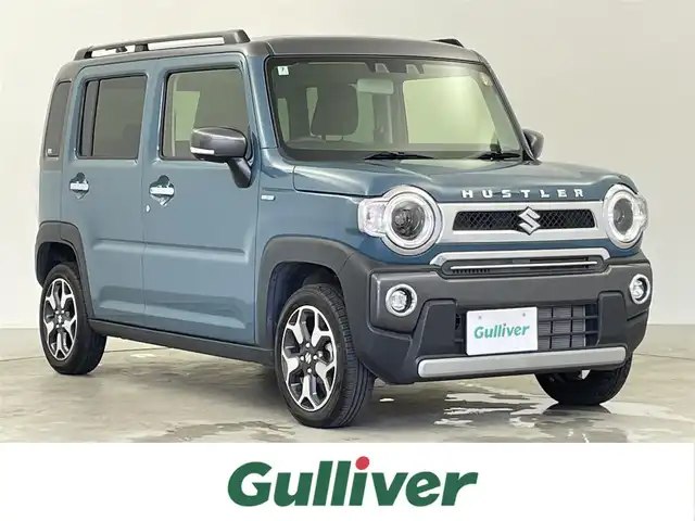 スズキ ハスラー Jスタイル Ⅱ 千葉県 2022(令4)年 1.9万km デニムブルー ガンメタリック 2トーン 社外7インチナビ/・地デジTV/・DVD/CD再生/・バックカメラ/セーフティサポート（予防安全技術）/・デュアルカメラブレーキサポート/・誤発進抑制機能/・車線逸脱抑制機能/・車線逸脱警報機能/・ふらつき警報機能/・先行車発進お知らせ機能/・アダプティブクルーズコントロール/・ハイビームアシスト/・標識認識機能/・後退時ブレーキサポート/・後方誤発進抑制機能/LEDヘッドライト/フォグランプ/スマートキー/純正15インチAW/シートヒーター/リアコーナーセンサー