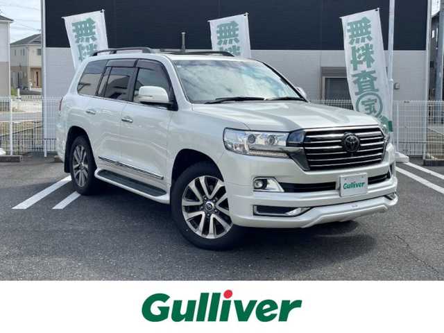 トヨタ ランドクルーザー ZX 三重県 2018(平30)年 7.6万km ホワイトパールクリスタルシャイン 登録時75990km/SR/モデリスタエアロ/黒革シート/ルーフレール/VIPERセキュリティ/ブレーキロック/ワンオーナー/純正ナビ/（AM/FM/TV/Bluetooth）/ワンセグTV/アラウンドビューモニター/ビルトインETC２．０/レーダークルコン/社がレーダー/ステアリングスイッチ/ステアリングヒーター/シートメモリー/パワーシート/シートヒーター/エアシート/プリクラッシュセーフティ/クリアランスソナー/BSM/レーンディパーチャーアラート/プッシュスタート/スペアキー
