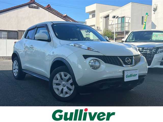 日産 ジューク 15RX 愛知県 2010(平22)年 7.6万km ブリリアントホワイトパール ワンオーナー/純正HDDナビ/【ワンセグ・SD・ラジオ】/バックカメラ/ETC/リモコンキー/純正フロアマット/ドアバイザー/新車保証書/取扱説明書