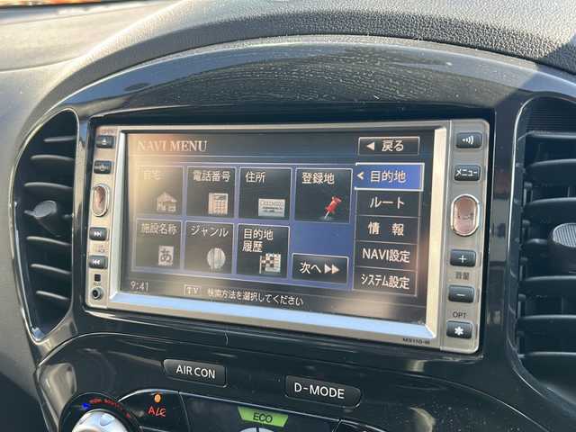 日産 ジューク 15RX 愛知県 2010(平22)年 7.6万km ブリリアントホワイトパール ワンオーナー/純正HDDナビ/【ワンセグ・SD・ラジオ】/バックカメラ/ETC/リモコンキー/純正フロアマット/ドアバイザー/新車保証書/取扱説明書