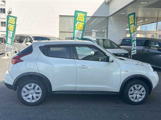 日産 ジューク 15RX 愛知県 2010(平22)年 7.6万km ブリリアントホワイトパール ワンオーナー/純正HDDナビ/【ワンセグ・SD・ラジオ】/バックカメラ/ETC/リモコンキー/純正フロアマット/ドアバイザー/新車保証書/取扱説明書