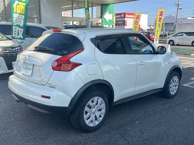 日産 ジューク 15RX 愛知県 2010(平22)年 7.6万km ブリリアントホワイトパール ワンオーナー/純正HDDナビ/【ワンセグ・SD・ラジオ】/バックカメラ/ETC/リモコンキー/純正フロアマット/ドアバイザー/新車保証書/取扱説明書