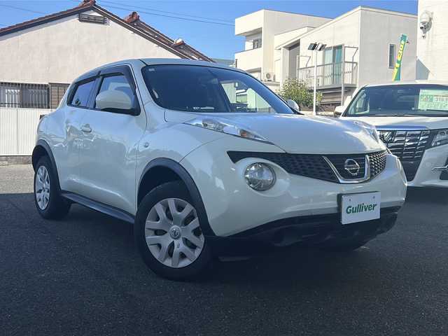 日産 ジューク 15RX 愛知県 2010(平22)年 7.6万km ブリリアントホワイトパール ワンオーナー/純正HDDナビ/【ワンセグ・SD・ラジオ】/バックカメラ/ETC/リモコンキー/純正フロアマット/ドアバイザー/新車保証書/取扱説明書