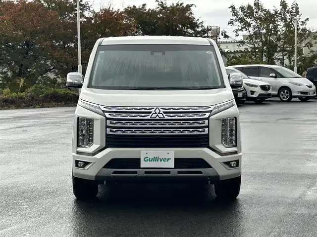 三菱 デリカＤ：５ P 山形県 2020(令2)年 7万km ウォームホワイトパール 4WD/寒冷地仕様/衝突被害軽減システム/フリップダウンモニター/ターボ/純正メモリナビ/　　【CD　DVD　BT　フルセグ　USB　AUX　MSV】/全周囲カメラ/両側パワースライドドア/レーダークルーズコントロール/LEDオートライト/シートヒーター/16インチアルミホイール/オートサイドステップ/ブラインドスポットモニター/パドルシフト/ステアリングスイッチ/純正フロアマット/スマートキー/ETC