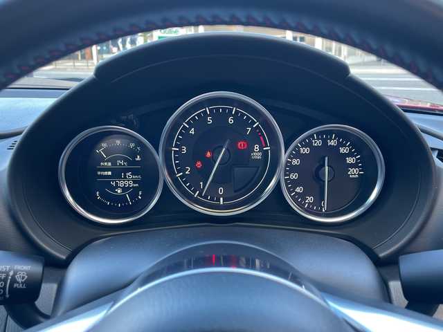 マツダ ロードスター S スペシャルパッケージ 大阪府 2019(平31)年 4.8万km ソウルレッドクリスタルM ワンオーナー/6速MT/純正ナビ（ワンセグTV/Bluetooth/AM・FM）/バックカメラ/シートヒーター（運転席・助手席）/後方コーナーセンサー/横滑り防止機能/プッシュスタート/純正16インチアルミホイール/2口USBソケット/ETC