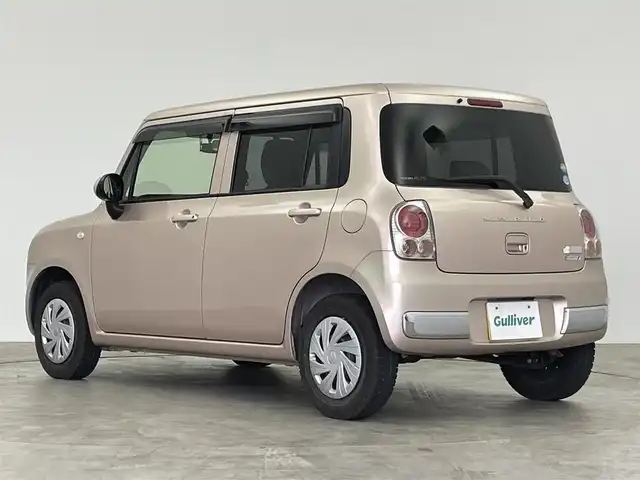 スズキ ラパン ショコラ G 群馬県 2015(平27)年 7万km シャンパンピンクPM 社外７インチナビ　Ｂｕｌｅｔｏｏｔｈ　フルセグ　ＣＤ　ＤＶＤ　前後ドライブレコーダー　ＨＩＤヘッドライト　オートライト　アイドリングストップ　スマートキー　プッシュスタート　シートカバー　禁煙車