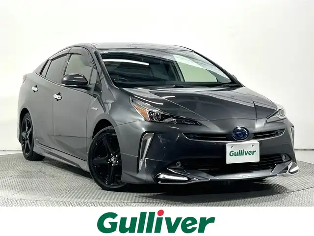 トヨタ プリウス S ツーリングセレクション 大阪府 2019(令1)年 4.5万km グレーメタリック モデリスタエアロ 黒革シート 純正ナビ(フルセグ/DVD再生/Bluetooth) バックカメラ ETC 衝突軽減 レーダーC レーンアシスト クリアランスソナー シートヒーター 前後ドラレコ