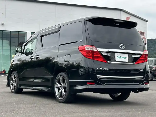 トヨタ アルファード 350G Lパッケージ 鹿児島県 2012(平24)年 14.1万km ブラック モデリスタエアロ/サンルーフ/フリップダウンモニター/純正ナビ/　　CD/DVD/BT/フルセグ/バックカメラ/両側パワースライドドア/クルーズコントロール/HIDオートライト/シートヒーター/社外19インチアルミホイール/ステアリングスイッチ/リアオートエアコン/アイドリングストップ/スマートキー/ETC