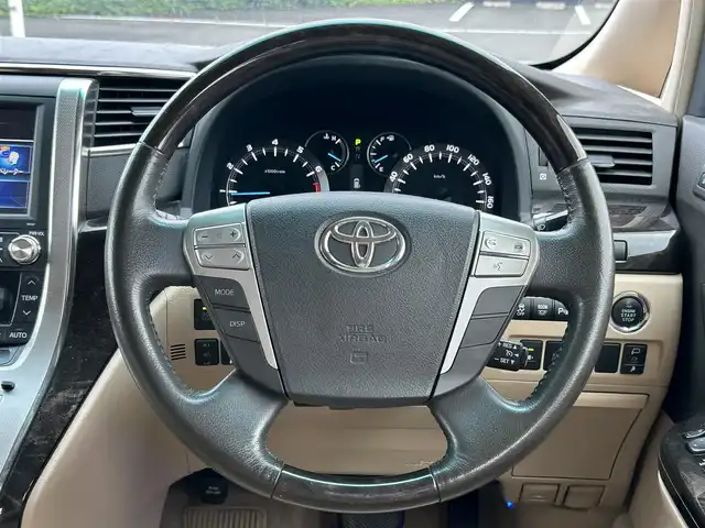 トヨタ アルファード 350G Lパッケージ 鹿児島県 2012(平24)年 14.1万km ブラック モデリスタエアロ/サンルーフ/フリップダウンモニター/純正ナビ/　　CD/DVD/BT/フルセグ/バックカメラ/両側パワースライドドア/クルーズコントロール/HIDオートライト/シートヒーター/社外19インチアルミホイール/ステアリングスイッチ/リアオートエアコン/アイドリングストップ/スマートキー/ETC