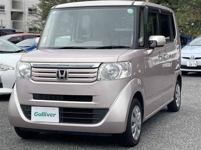 ホンダ Ｎ ＢＯＸ G 千葉県 2013(平25)年 7.7万km チェリーシェルピンクメタリック 純正ナビ/バックカメラ/ETC/ヘッドライトレベライザー/純正フロアマット/ドアバイザー/プッシュスタート/アイドリングストップ