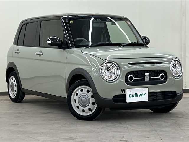 スズキ ラパン ＬＣ X 道央・札幌 2023(令5)年 2.2万km トラッドカーキメタリック/アーバンブラウン 2トーン /ドライブレコーダー//ETC//シートヒーター//エンジンスターター//プッシュスタート//ドアバイザー//アイドリングストップ//バックカメラ//フルセグテレビ//社外冬タイヤ付き
