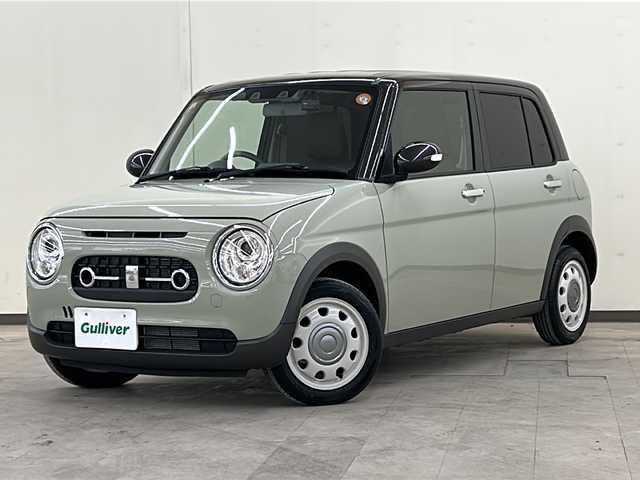 スズキ ラパン ＬＣ X 道央・札幌 2023(令5)年 2.2万km トラッドカーキメタリック/アーバンブラウン 2トーン /ドライブレコーダー//ETC//シートヒーター//エンジンスターター//プッシュスタート//ドアバイザー//アイドリングストップ//バックカメラ//フルセグテレビ//社外冬タイヤ付き