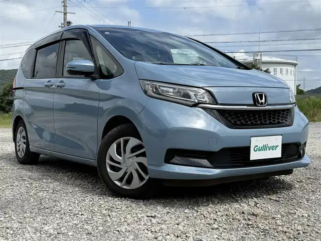 ホンダ フリード G ホンダセンシング 兵庫県 2020(令2)年 1.4万km ライトブルー 純正ナビ/フルセグTV/バックモニター/純正前後ドラレコ/両側パワースライドドア/両前席シートヒーター/ETC/ロールサンシェード/LEDヘッドライト/オートライト/ホンダセンシング/レーダークルーズ＆レーンキープアシスト