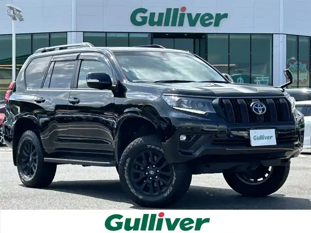 トヨタ ランドクルーザー プラド TX Lパッケージ マットブラED 島根県 2022(令4)年 1.9万km ブラック 10型ナビ(CN-F1X10HD)/Bluetooth/AM/FM/USB/フルセグテレビ/サンルーフ/レザーシート/パワーシート(DN席)/シートヒーター(DN席)/追従型クルーズコントロール/ETC/前後ドライブレコーダー/横滑り防止/コーナーセンサー/レーンアシスト/オートマチックハイビーム/LEDヘッドライト