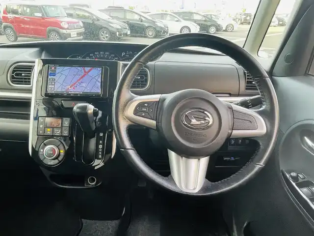 ダイハツ タント カスタム RS SA 岡山県 2014(平26)年 8万km ブラックマイカメタリック (株)IDOMが運営する【じしゃロン岡山店】の自社ローン専用車両です。こちらは現金またはオートローンご利用時の価格です。 自社ローンご希望の方は別途その旨お申し付け下さい/＊ナビ/＊フルセグTV/＊両側パワスラ/＊ETC/＊スマートアシスト/＊プッシュスタート/＊ドラレコ