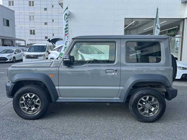 スズキ ジムニー シエラ JC 愛知県 2021(令3)年 2.8万km ミディアムグレー ワンオーナー/社外ナビ/フルセグ/前席シートヒーター/クルコン/ETC/オートライト/保証書/取説/記録簿/スペアキー