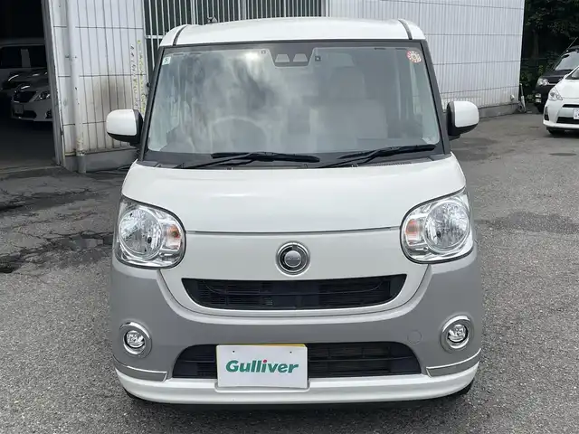 ダイハツ ムーヴ キャンバス X LTD メイクアップ SA Ⅲ 神奈川県 2018(平30)年 5.4万km パールホワイトⅢ/スムースグレーマイカメタリック 2トーン 純正メモリーナビ(AVN-D8W)/　○フルセグTV/　○BT/DVD/CD/AM/FM/SD/ナビ連動前後ドライブレコーダー/両側パワースライドドア/スマートアシストIII/オートライト/オートハイビーム/ヘッドライトレベライザー/横滑り防止装置/アイドリングストップ/ステアリングスイッチ/スマートキー/プッシュスタート/ETC/純正ドアバイザー/保証書