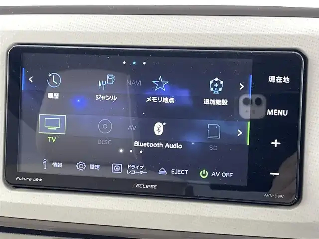ダイハツ ムーヴ キャンバス X LTD メイクアップ SA Ⅲ 熊本県 2018(平30)年 5.4万km パールホワイトⅢ/スムースグレーマイカメタリック 2トーン 純正ナビ(AVN-D8W)/　○フルセグTV/　○BT/DVD/CD/AM/FM/SD/ナビ連動前後ドライブレコーダー/両側パワースライドドア/ETC/スマートアシストIII/・衝突回避支援ブレーキ/・誤発進制御機能/・車線逸脱警報/・先行車発進お知らせ機能/横滑り防止装置/アイドリングストップ/オートライト/オートハイビーム/ヘッドライトレベライザー/ステアリングスイッチ/スマートキー/プッシュスタート/純正ドアバイザー/保証書