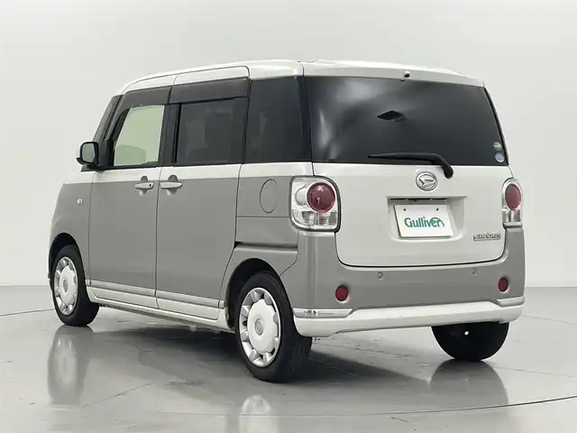 ダイハツ ムーヴ キャンバス X LTD メイクアップ SA Ⅲ 熊本県 2018(平30)年 5.4万km パールホワイトⅢ/スムースグレーマイカメタリック 2トーン 純正ナビ(AVN-D8W)/　○フルセグTV/　○BT/DVD/CD/AM/FM/SD/ナビ連動前後ドライブレコーダー/両側パワースライドドア/ETC/スマートアシストIII/・衝突回避支援ブレーキ/・誤発進制御機能/・車線逸脱警報/・先行車発進お知らせ機能/横滑り防止装置/アイドリングストップ/オートライト/オートハイビーム/ヘッドライトレベライザー/ステアリングスイッチ/スマートキー/プッシュスタート/純正ドアバイザー/保証書