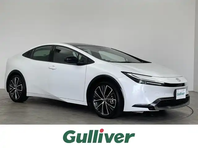トヨタ プリウス Z 埼玉県 2023(令5)年 2.5万km プラチナホワイトパールマイカ パノラマルーフ　純正１２．３インチディスプレイオーディオ　パノラミックビューモニター　ＢＳＭ　デジタルミラー　　前後ドラレコ　メモリシート　シートヒーター　ベンチレーション　ステアリングヒーター　ＴＶ
