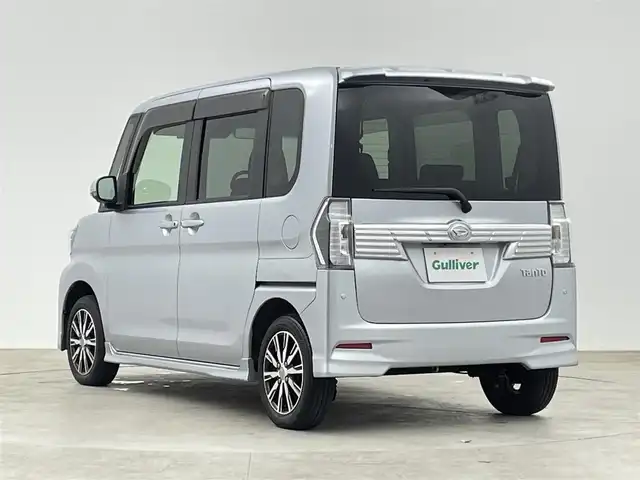 ダイハツ タント カスタムX トップED LTD SAⅢ 千葉県 2018(平30)年 4.2万km ブライトシルバーメタリック 社外メモリーナビ/フルセグTV/Bluetooth接続/バックカメラ/全方位カメラ/ハーフレザーシート/運転席シートヒーター/両側パワースライドドア/スマートキー/オートライト/オートマチックハイビーム/LEDライト/フォグランプ/リアコーナーセンサー