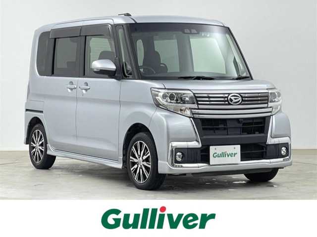 ダイハツ タント カスタムX トップED LTD SAⅢ 千葉県 2018(平30)年 4.2万km ブライトシルバーメタリック 社外メモリーナビ/フルセグTV/Bluetooth接続/バックカメラ/全方位カメラ/ハーフレザーシート/運転席シートヒーター/両側パワースライドドア/スマートキー/オートライト/オートマチックハイビーム/LEDライト/フォグランプ/リアコーナーセンサー
