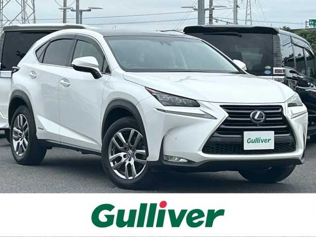 レクサス ＮＸ 300h バージョンL 千葉県 2014(平26)年 3.1万km ソニッククォーツ 純正SDナビ/フルセグTV/Bluetooth/USB接続/CD/DVD再生/バックカメラ/全方位カメラ/ETC/レーンキープアシスト/プリクラッシュセーフティ/横滑り防止装置/ブレーキホールド/クルーズコントロール/パワーバックドア/メモリ付きパワーシート/ステアリングヒーター/シートヒーター/シートエアコン/純正１８インチアルミホイール/純正フロアマット