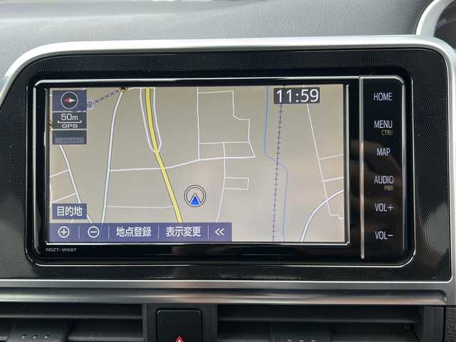 トヨタ シエンタ ハイブリッド G クエロ 岐阜県 2019(平31)年 1.2万km ホワイトパールクリスタルシャイン 登録時走行距離11688km/純正7インチナビ/バックモニター/フルセグテレビ/両側パワースライドドア/トヨタセーフティセンス/社外アルミホイール/純正フロアマット/LEDヘッドライト/ハーフレザーシート/オレンジステッチ/ビルトインETC/スマートキー/プッシュスタート/禁煙車/Bluetooth接続/レーンキープアシスト