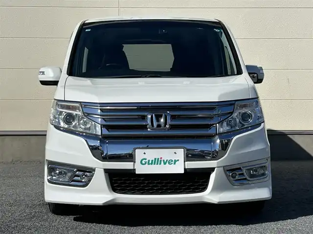 ホンダ ステップワゴン スパーダ Z インターナビセレ 茨城県 2012(平24)年 7.3万km ホワイトオーキッドパール 純正ナビ/(FM/AM/CD/DVD/フルセグ)/フリップダウンモニター/バックカメラ/ドライブレコーダー(前方)/ETC/クルーズコントロール/両側パワースライドドア/社外アルミホイール(PASSAGE)/パドルシフト/パワーステアリング/横滑り防止装置/オートライト/スペアキー