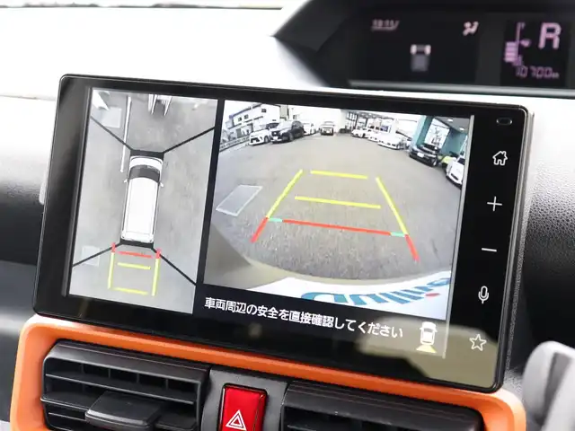 ダイハツ タント ファンクロスターボ 神奈川県 2024(令6)年 1.1万km サンドベージュメタリック ワンオーナー/前後ドライブレコーダー/メーカーOP ディスプレイオーディオ/全方位モニター/ETC/USB端子　HDMI端子/LEDヘッドライト/LEDフォグ/純正フロアマット/純正ドアバイザー/キーレス（スペア有り）＆プッシュスタート/保証書/取説（ナビ、車両）
