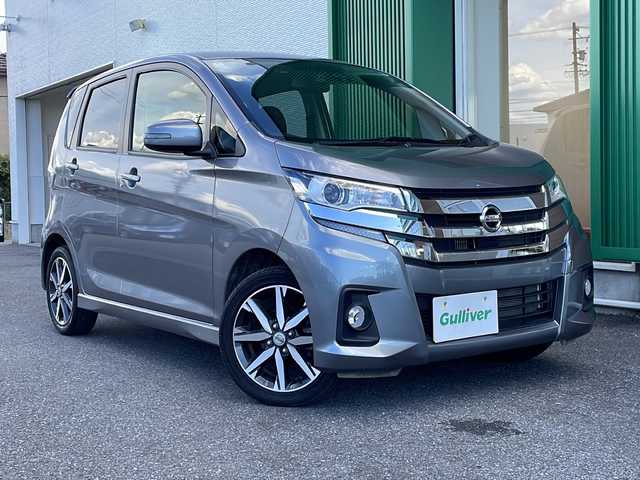 日産 デイズ ハイウェイスターG ターボ 岐阜県 2018(平30)年 3.1万km チタニウムグレーメタリック 禁煙車/純正ナビ/AM/FM/CD/DVD/BT/MSV/SD/AUX/フルセグ/アラウンドビューモニター/エマージェンシーブレーキ /クルーズコントロール /純正ドライブレコーダー/オートライト/オートハイビーム/LEDヘッドライト/フォグランプ/シートヒーター/プッシュスタート/インテリジェントキー /アイドリングストップ/純正アルミホイール/純正フロアマット
